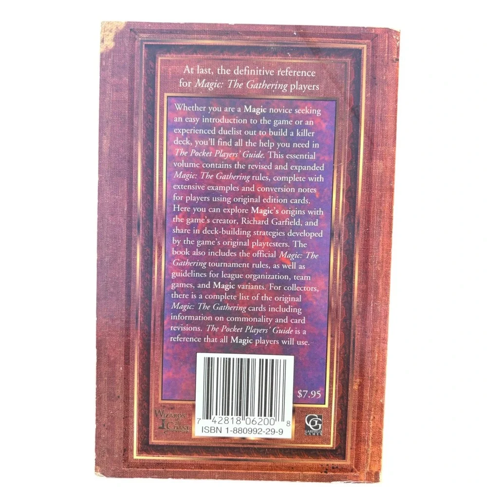 Magic The Gathering Pocket Players Guide Vintage MTG Rules Book 1994 WOTC